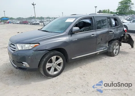 2013 Toyota Highlander Limited V6 z USA, uszkodzony, nr VIN 5TDDK3EH4DS216786